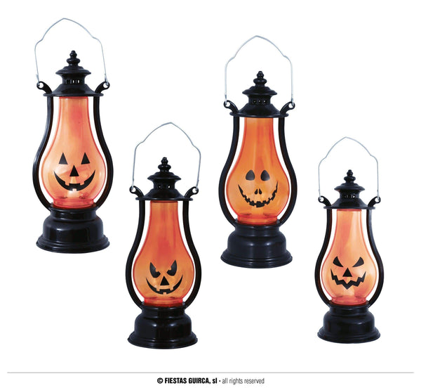 FAROL CALABAZA CON LUZ, 16 CMS.