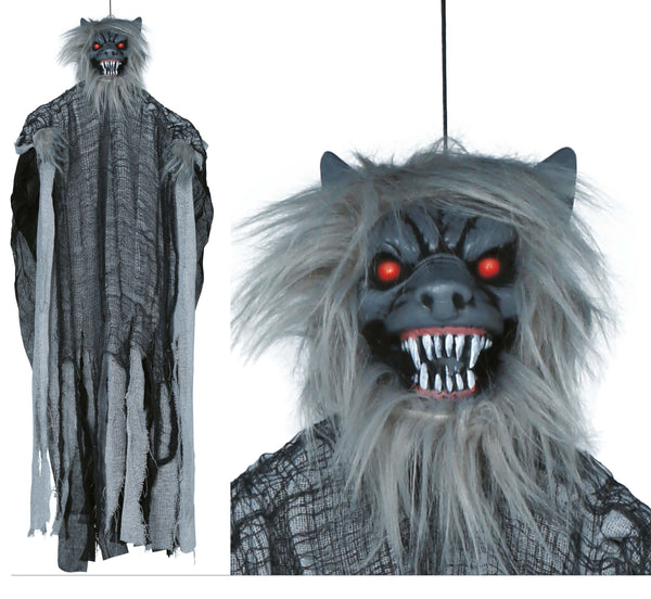 COLG.HOMBRE LOBO, LUZ, SON. Y MOV, 120 CMS
