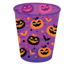 VASO HALLOWEEN LILA 10 CM