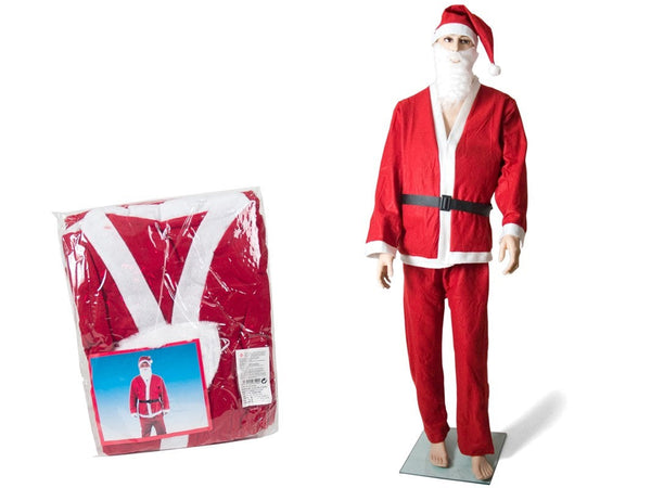 TRAJE PAPA NOEL 5PZAS ADULTO