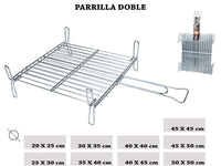 PARRILLA DOBLE 40X40