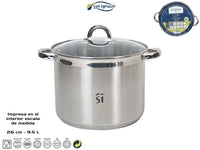 OLLA ALTA SAN IGNACIO 26CM 9.5L C/TAPA