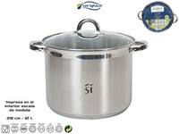 OLLA ALTA SAN IGNACIO 28CM 12L C/TAPA