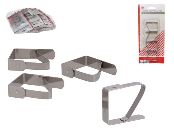SET4 PINZAS RORY SUJETA MANTEL 5X4X1.5CM
