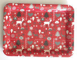 MULTIUSOS RECTANGULAR MOSAICO NAVIDAD 33X24CM