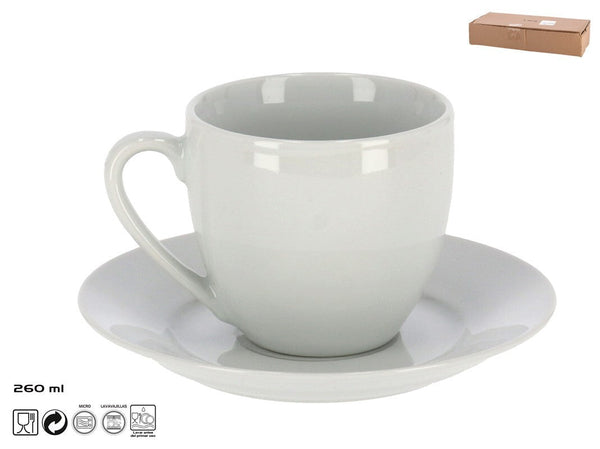 TAZA CON PLATO 260 ML. TELAR