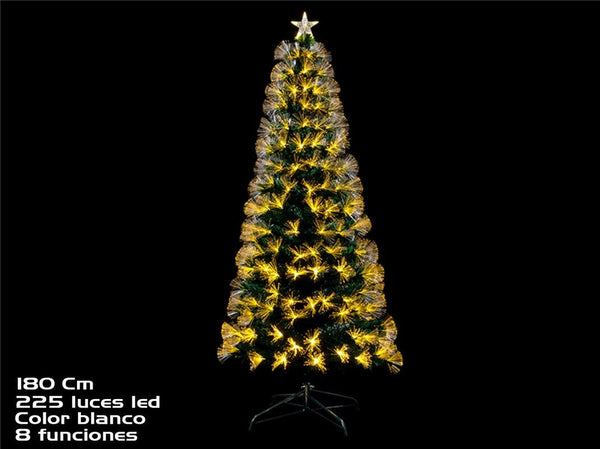 ARBOL NAVIDAD 180CM C/225LED BLANCO 8FUNCIONES