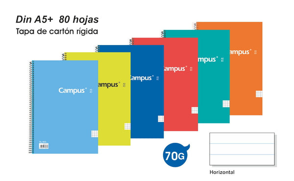 Cuaderno A5 tapa rígida