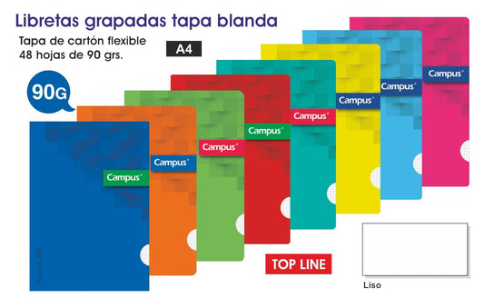 LIBRETA A4 CAMPUS 48H.LISO