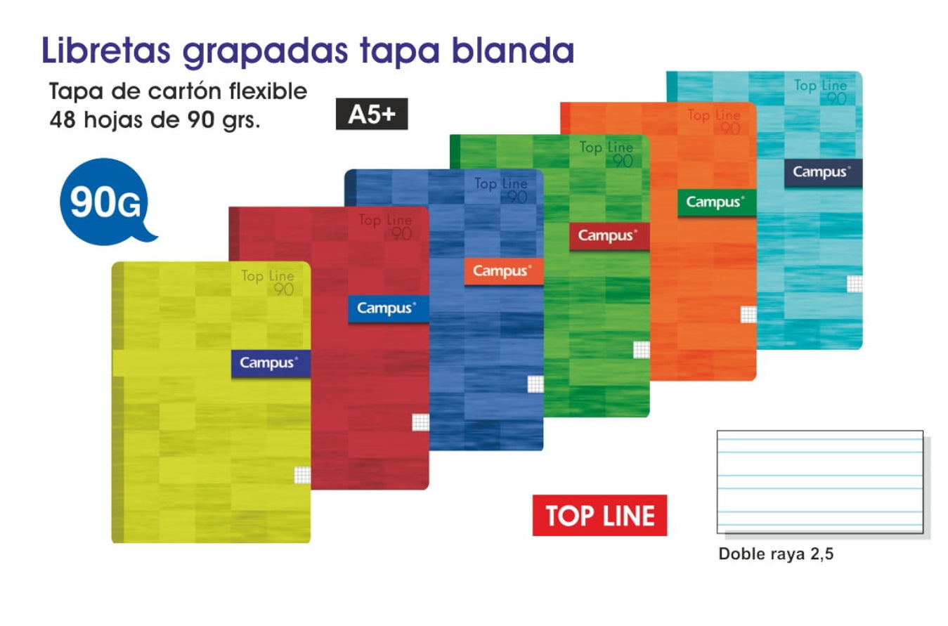 LIBRETA GR.A5 CAMPUS 48H.CDLA 4MM