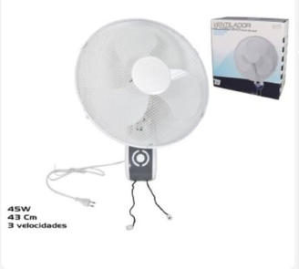 VENTILADOR DE PARED 40CM 45W