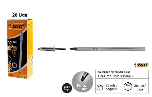 BOLÍGRAFO CRISTAL CELEB SILV BCL B20 EU 921339 BIC