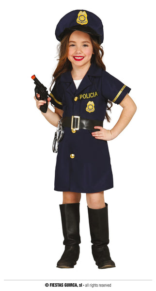 POLICE GIRL INFANTIL TALLA 3-4 AÑOS