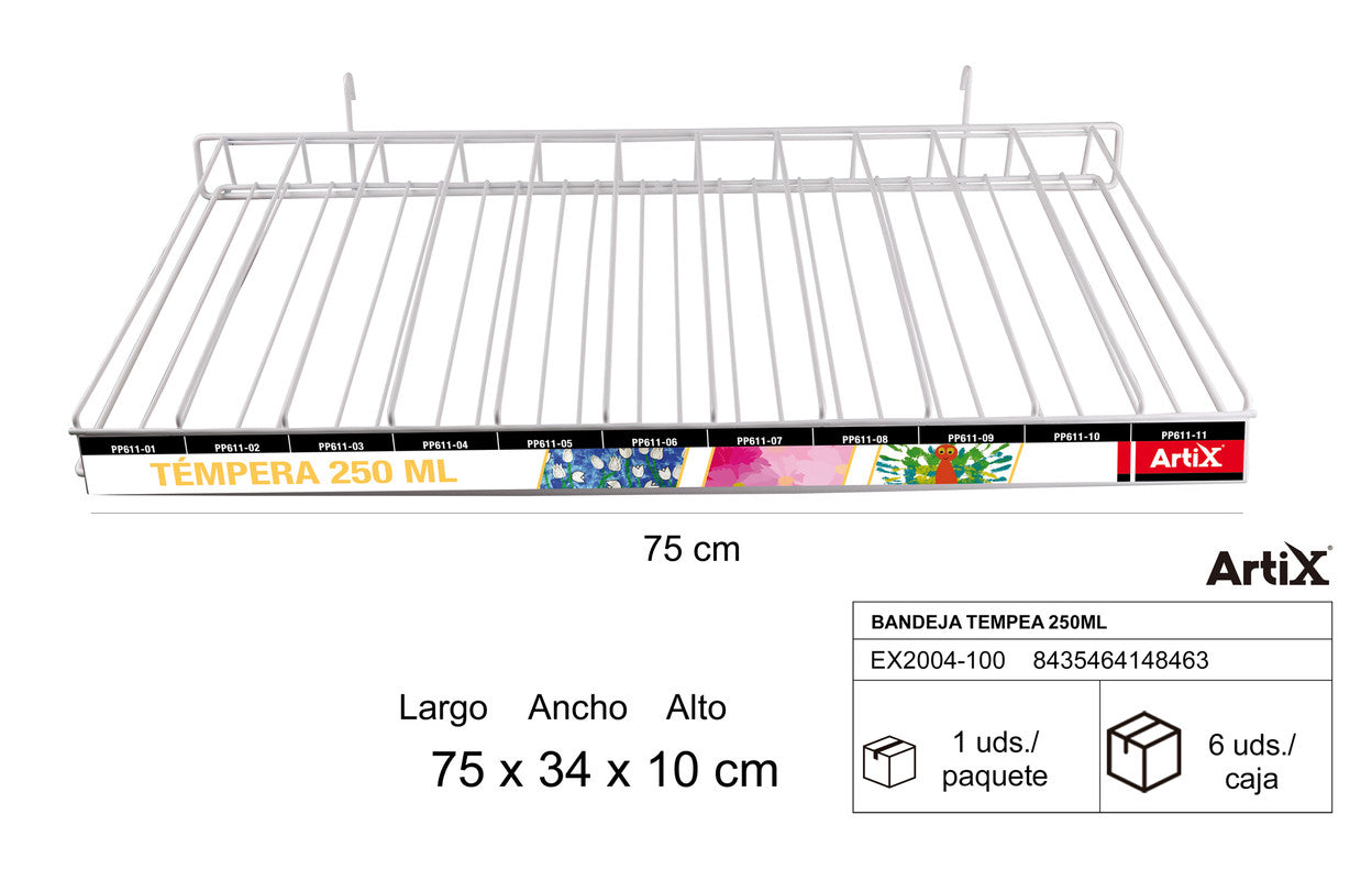 BANDEJA TEMPERA 250ML VACIA