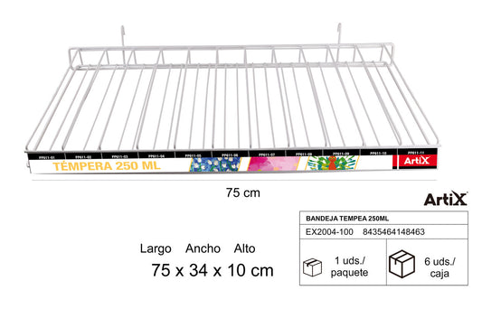 BANDEJA TEMPERA 250ML VACIA