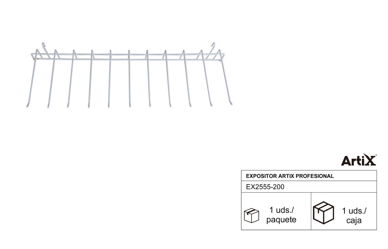 EXPOSITOR HILERA DE 11 GANCHOS VACIO