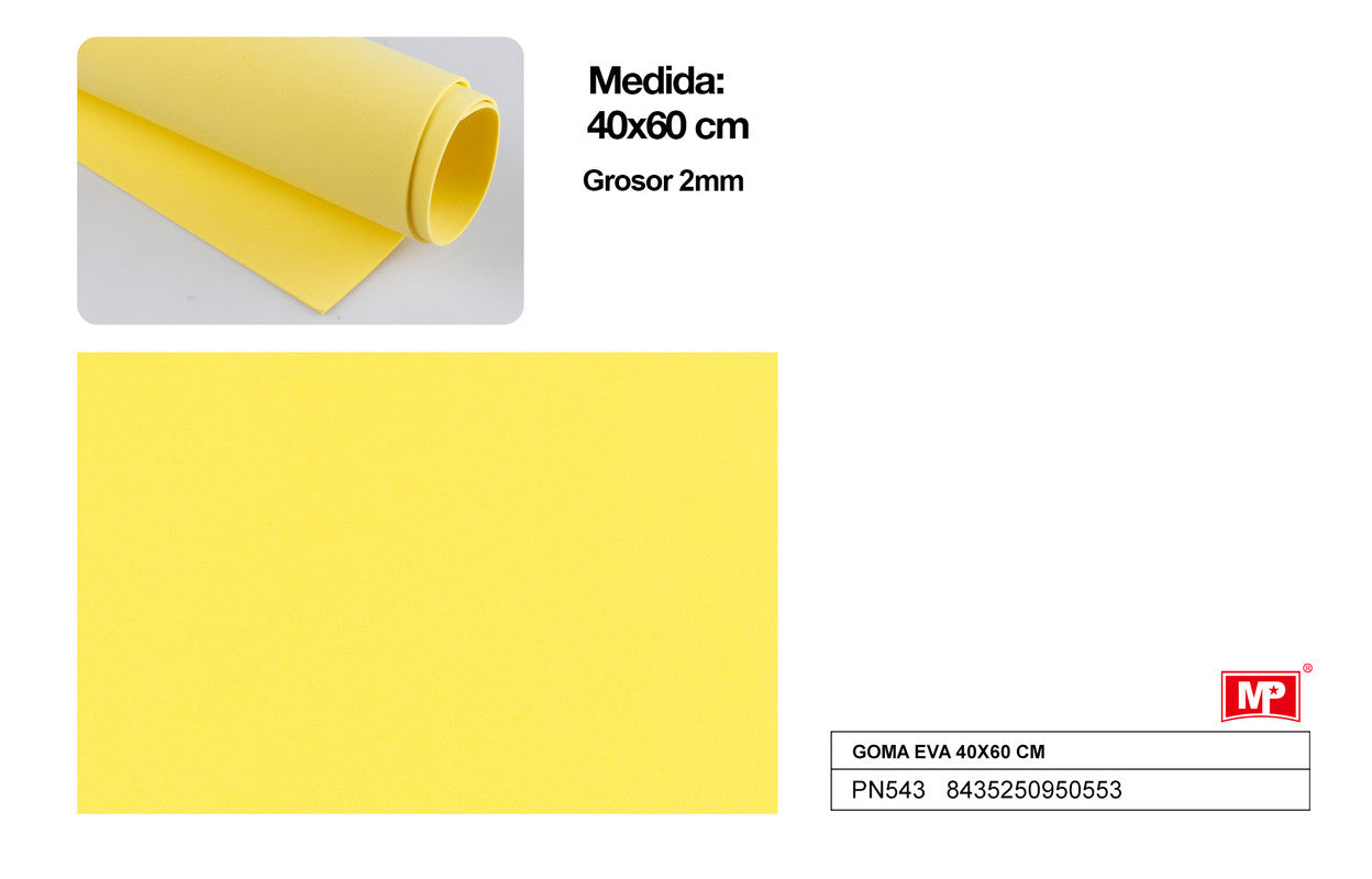 GOMA EVA 40X60 AMARILLO MP