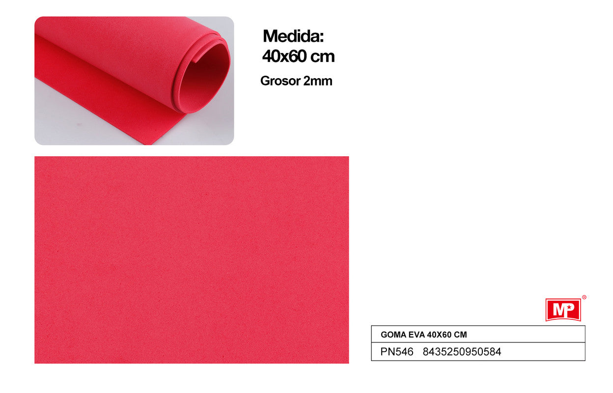 GOMA EVA 40X60 ROJO MP