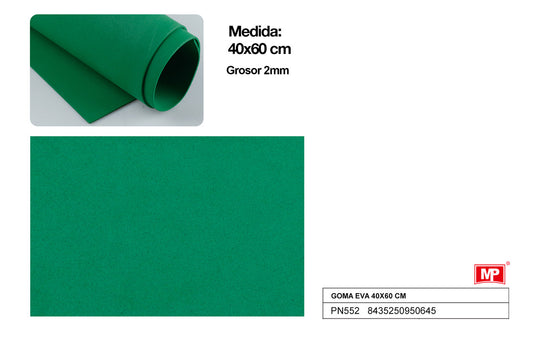 GOMA EVA 40X60 VERDE MP