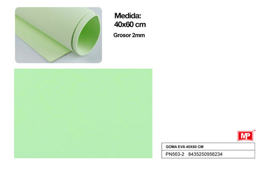 GOMA EVA VERDE CREMA MP