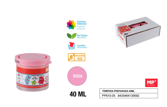 TEMPERA 40ML ROSA ARTIX