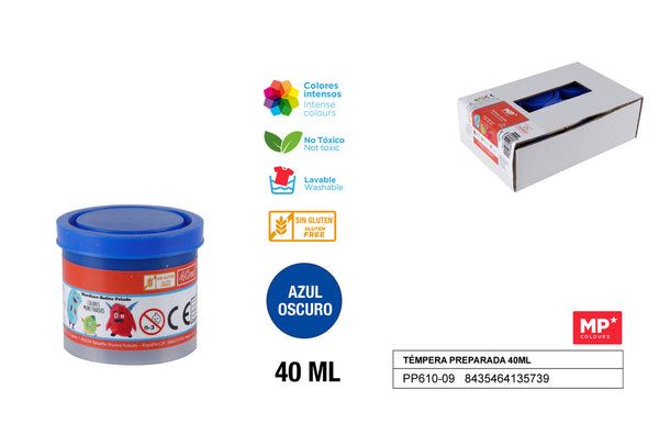 TEMPERA 40ML AZUL OSURO ARTIX