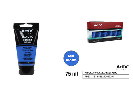 PINTURA ACRILICA AZUL COBALTO 75ML ARTIX