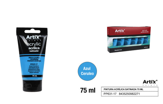 PINTURA ACRILICA AZUL CERULEO 75ML ARTIX