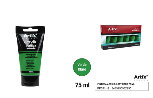 PINTURA ACRILICA VERDE CLARO 75ML ARTIX