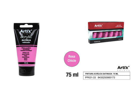 PINTURA ACRILICA ROSA MAGENTA 75ML ARTIX