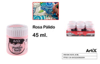 PINTURA TEXTIL ROSA PALIDO 45 ML ARTIX