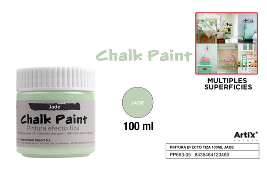 PINTURA EFECTO TIZA 100ML JADE ARTIX