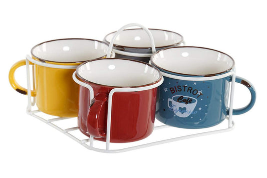 MUG SET 4 NEW BONE 17X17X9,5 180 ML. BISTROT